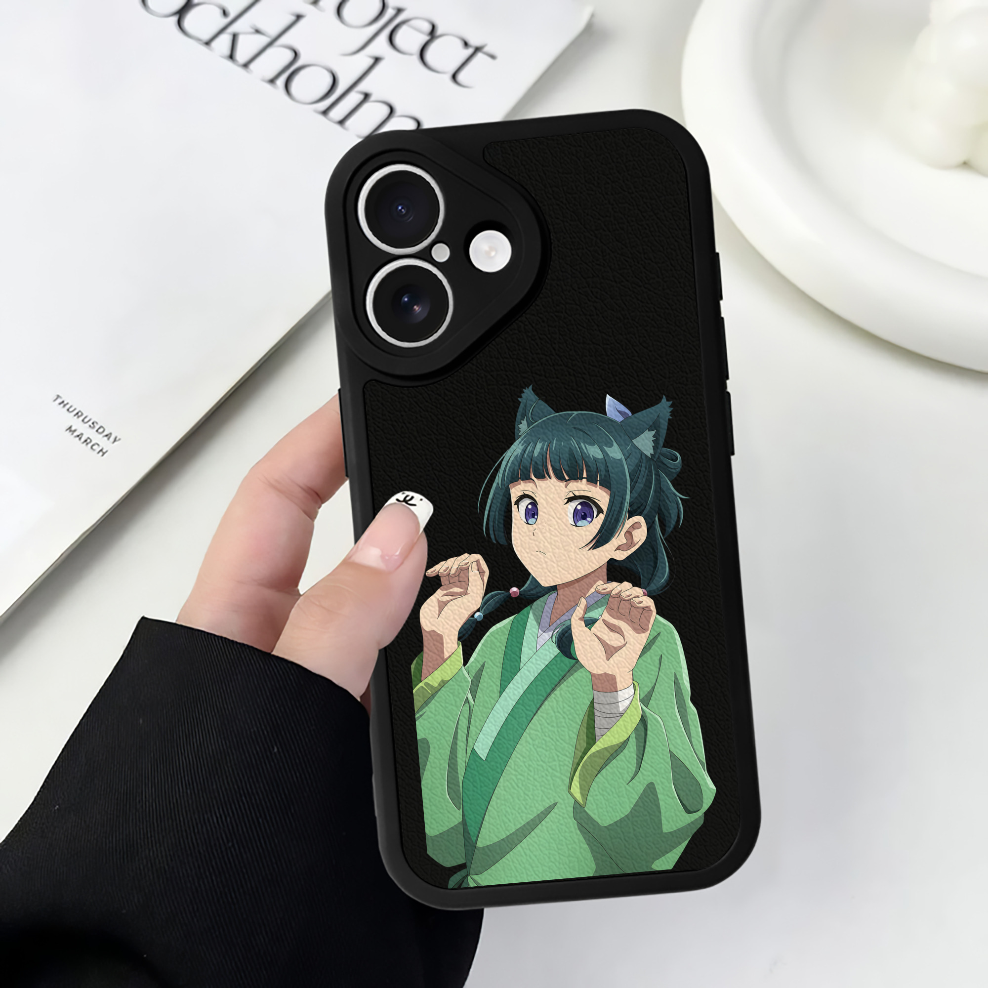 薬屋のひとりごと The Apothecary Diaries 【iPhone 16シリーズ対応】シリコンスマホケース（レザー調） 材質：シリコン